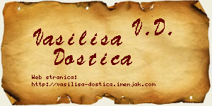 Vasilisa Dostica vizit kartica
